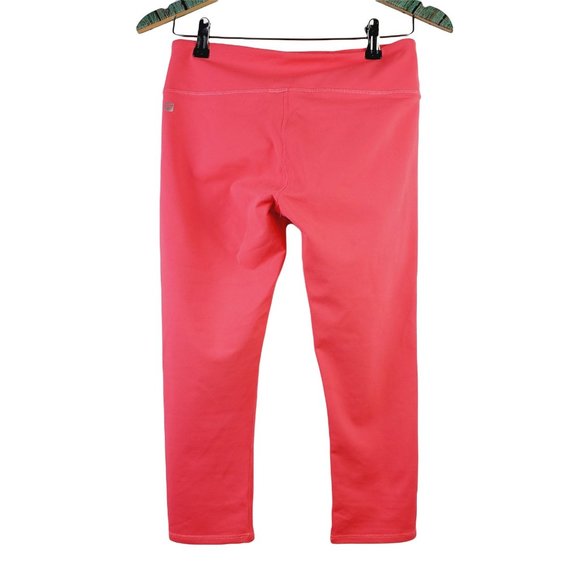 Fabletics Mid-Rise PowerHold NEON Pink Capri Leggings Sz S - Picture 3 of 8